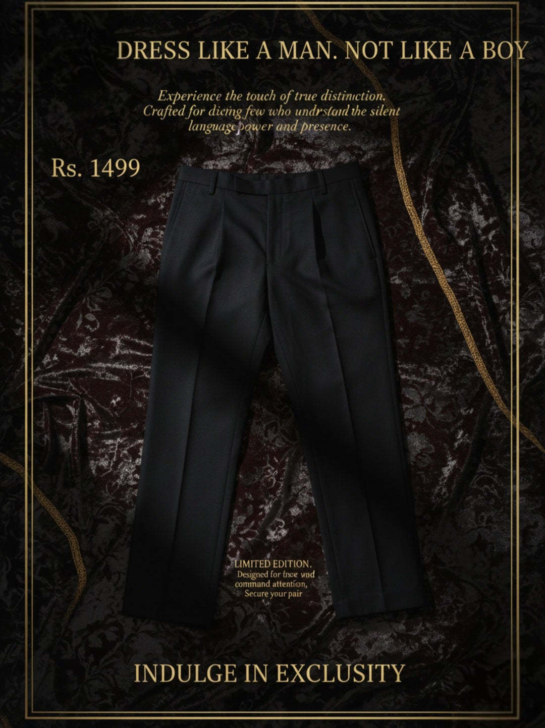 The Sterling Single Pleat Trousers