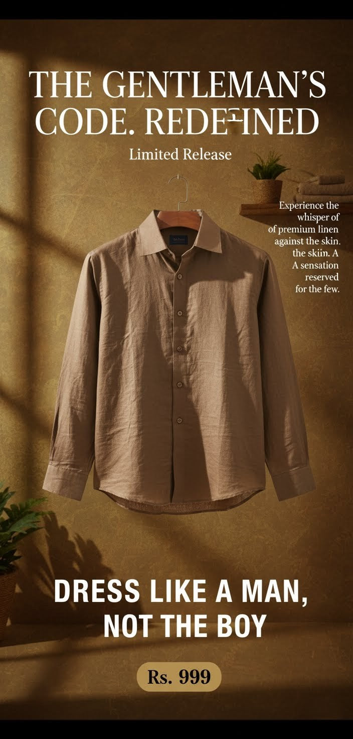 The Sierra Brown Cotton Shirt