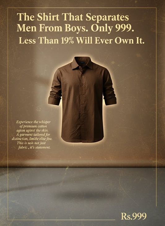 The Sierra Brown Cotton Shirt